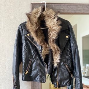 H&M faux leather jacket